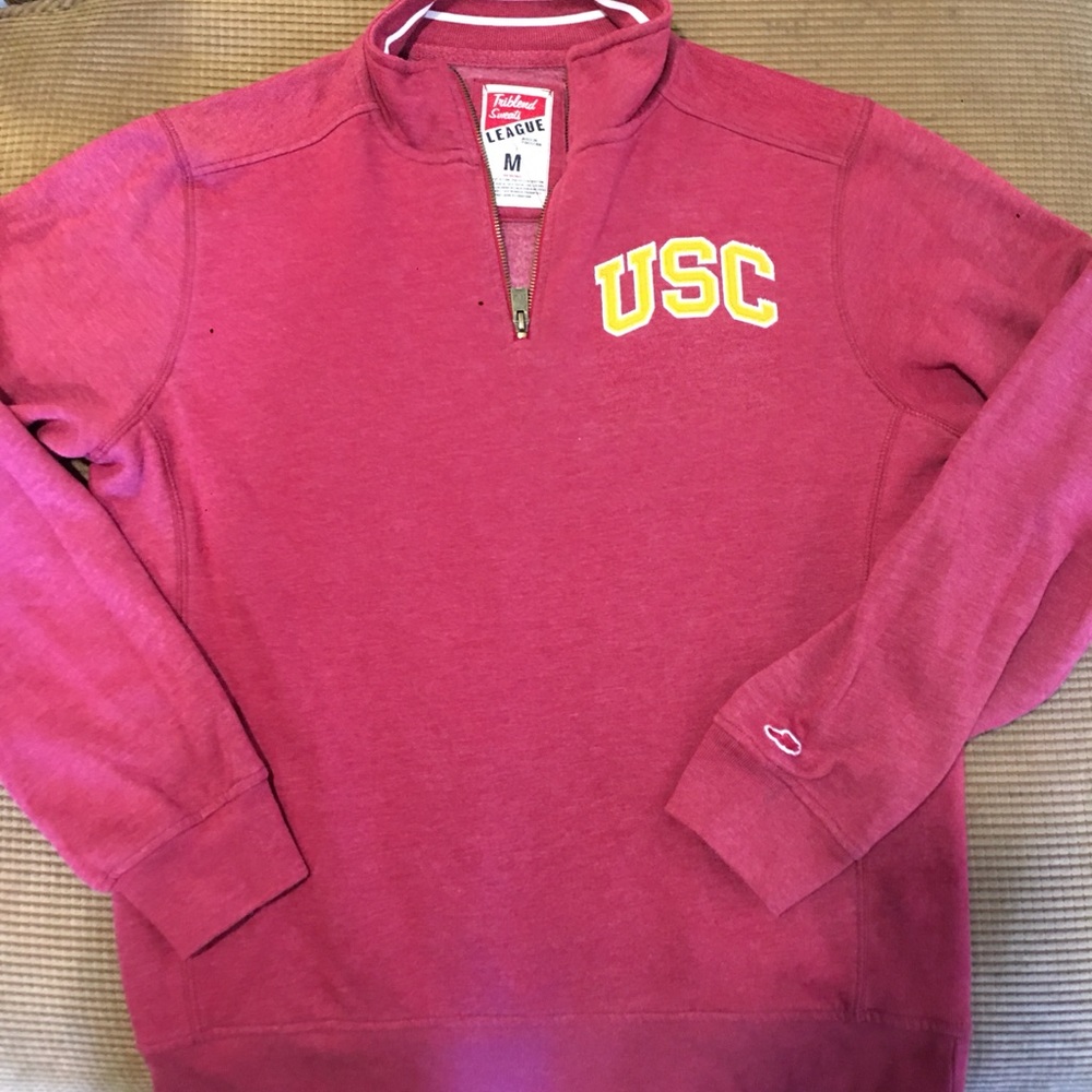 University of Southern California 1/4 zip pullover by league size M
